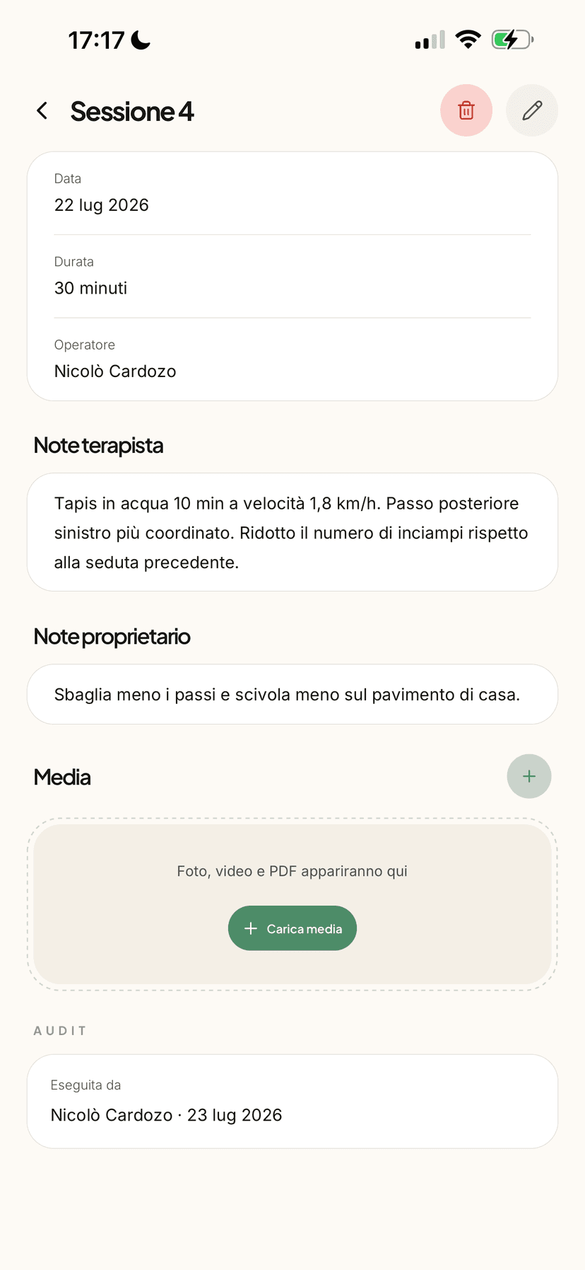 Fauno mobile per Fisioterapia