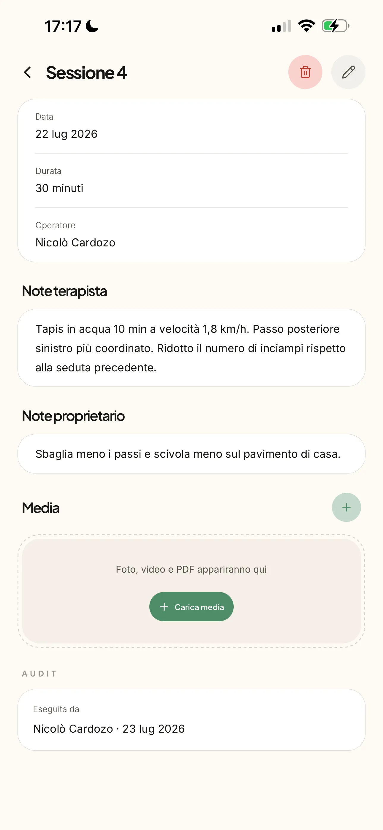 Fauno mobile per Fisioterapia